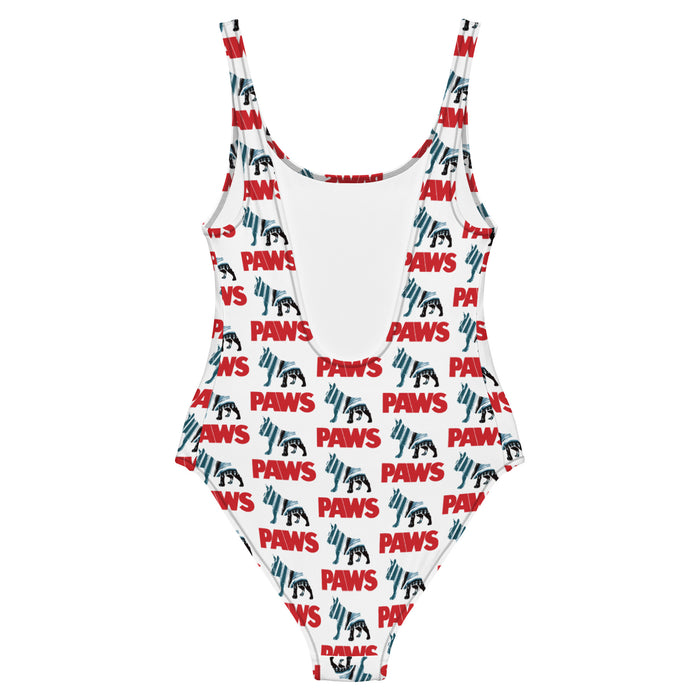 "PAWS" One-Piece Swimsuit