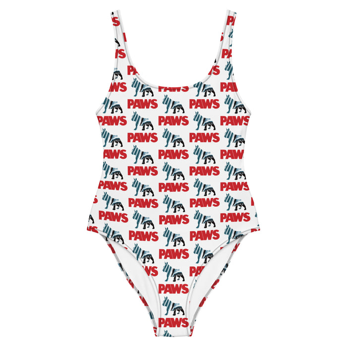 "PAWS" One-Piece Swimsuit