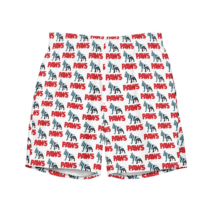 "PAWS" Swim Trunks