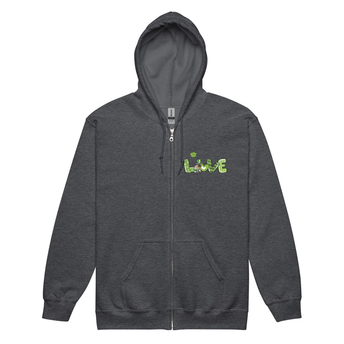 4-Leaf Love Zip Hoodie