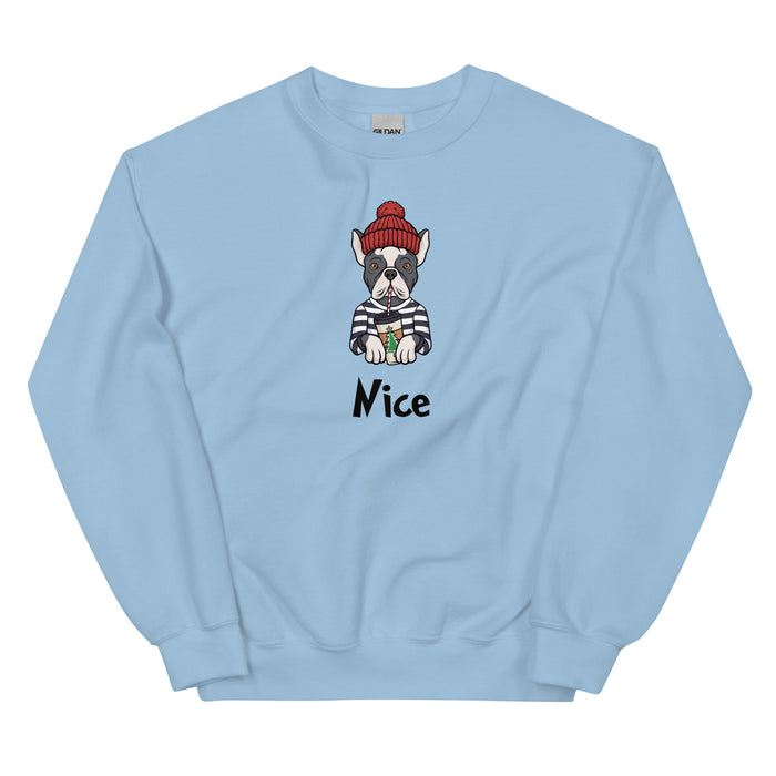 "Nice Frenchie" Holiday Sweatshirt
