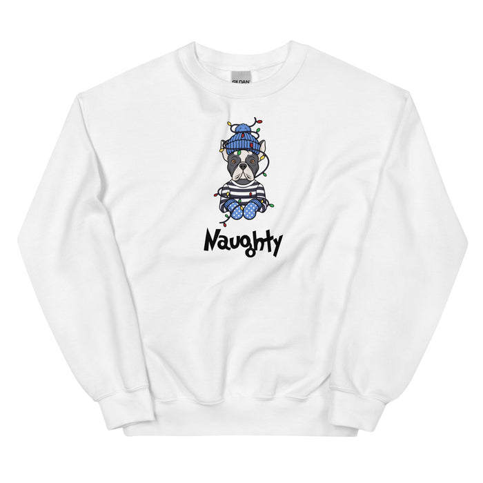 "Naughty Frenchie" Holiday Sweatshirt