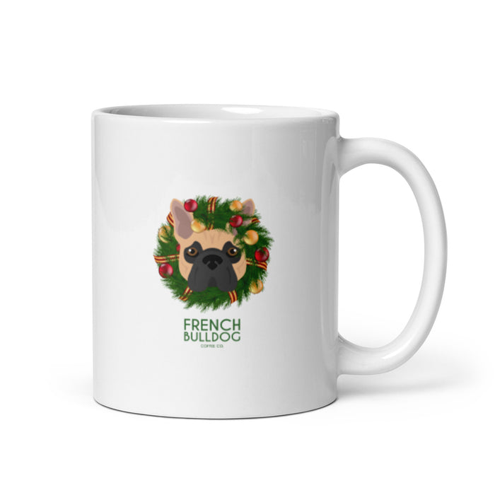 "Frenchie Wreath" Mug